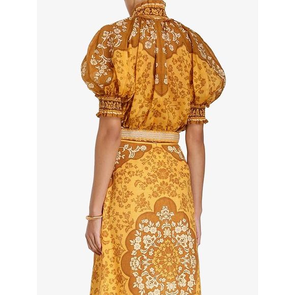 ZIMMERMANN Shirt Woman Brown Shirts - Picture 3 of 3